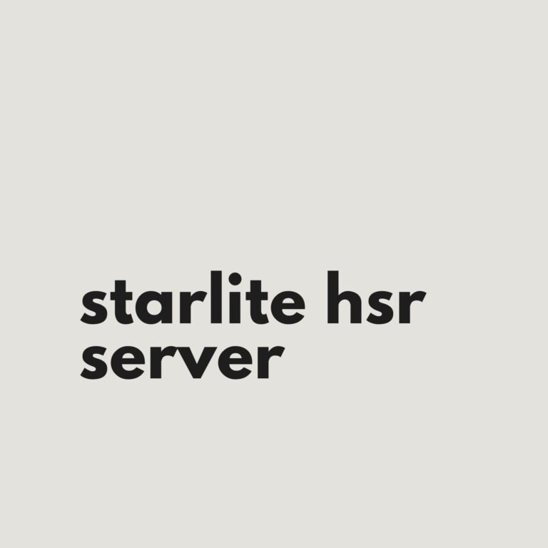 starlite hsr server