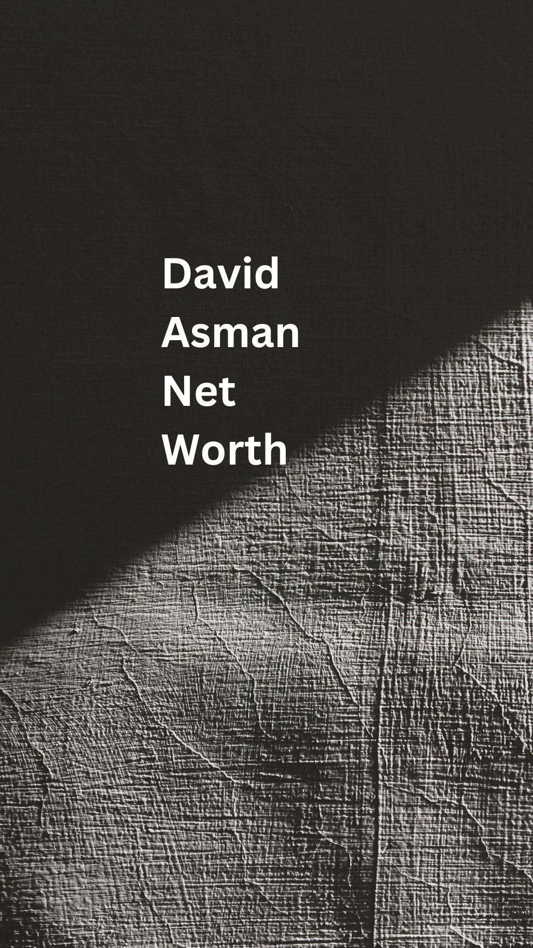 david asman net worth