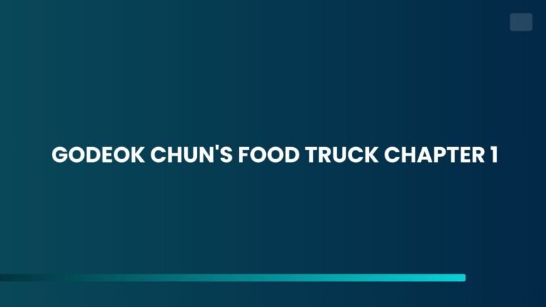 godeok chun's food truck chapter 1